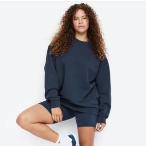 MATE The Label Organic Fleece Oversized Sweatshirt in Storm
